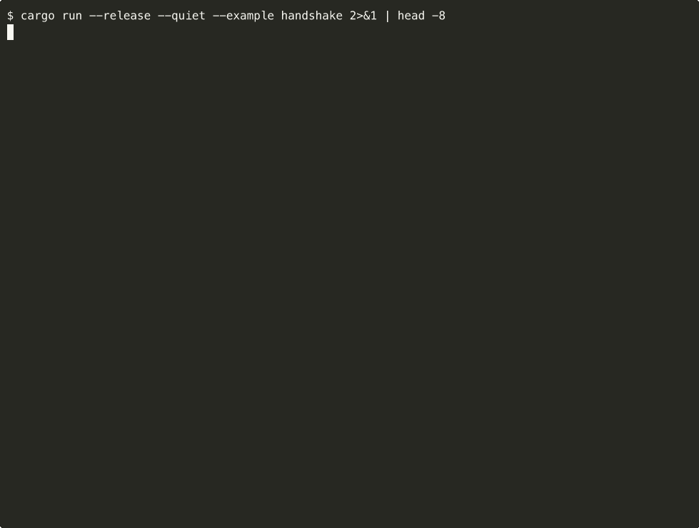 mlkem-tls hybrid handshake plus the wire-format regression tests in action